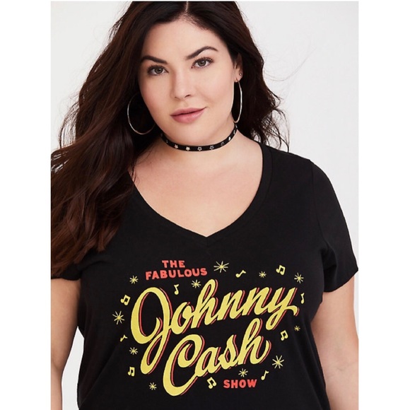 torrid Tops - TORRID Johnny Cash Black Shirt